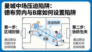 曼城中场压迫陷阱：德布劳内与B席如何设置陷阱